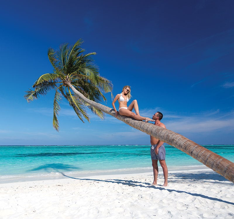 Couple enjoying the beach